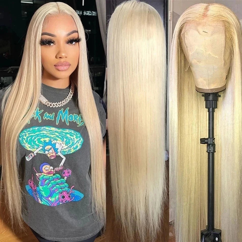 Blonde 613 Human Hair Wigs For Women Pre pucked Straight