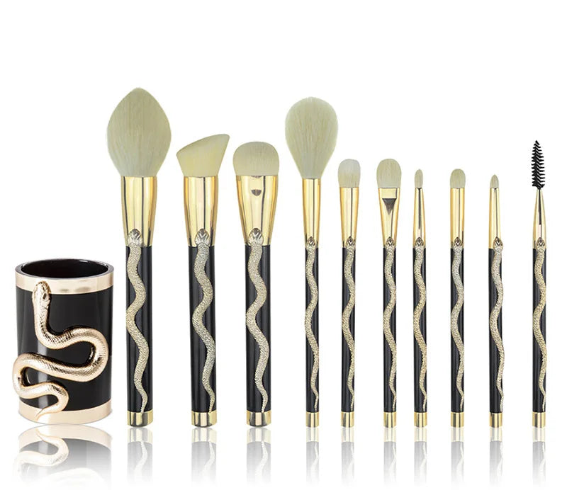 Snake Makeup Brush kit 10pc