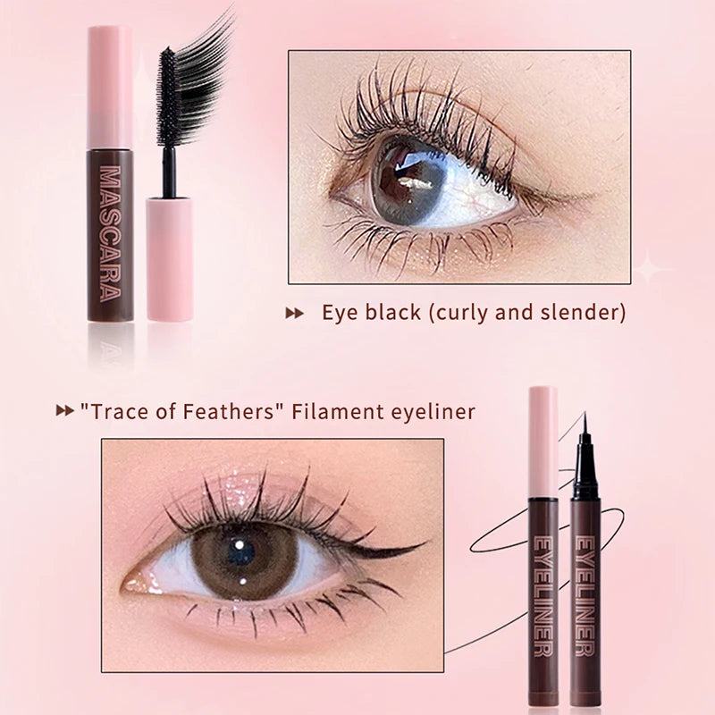 9-piece Lipstick Powder Mascara Eyebrow Pencil Set