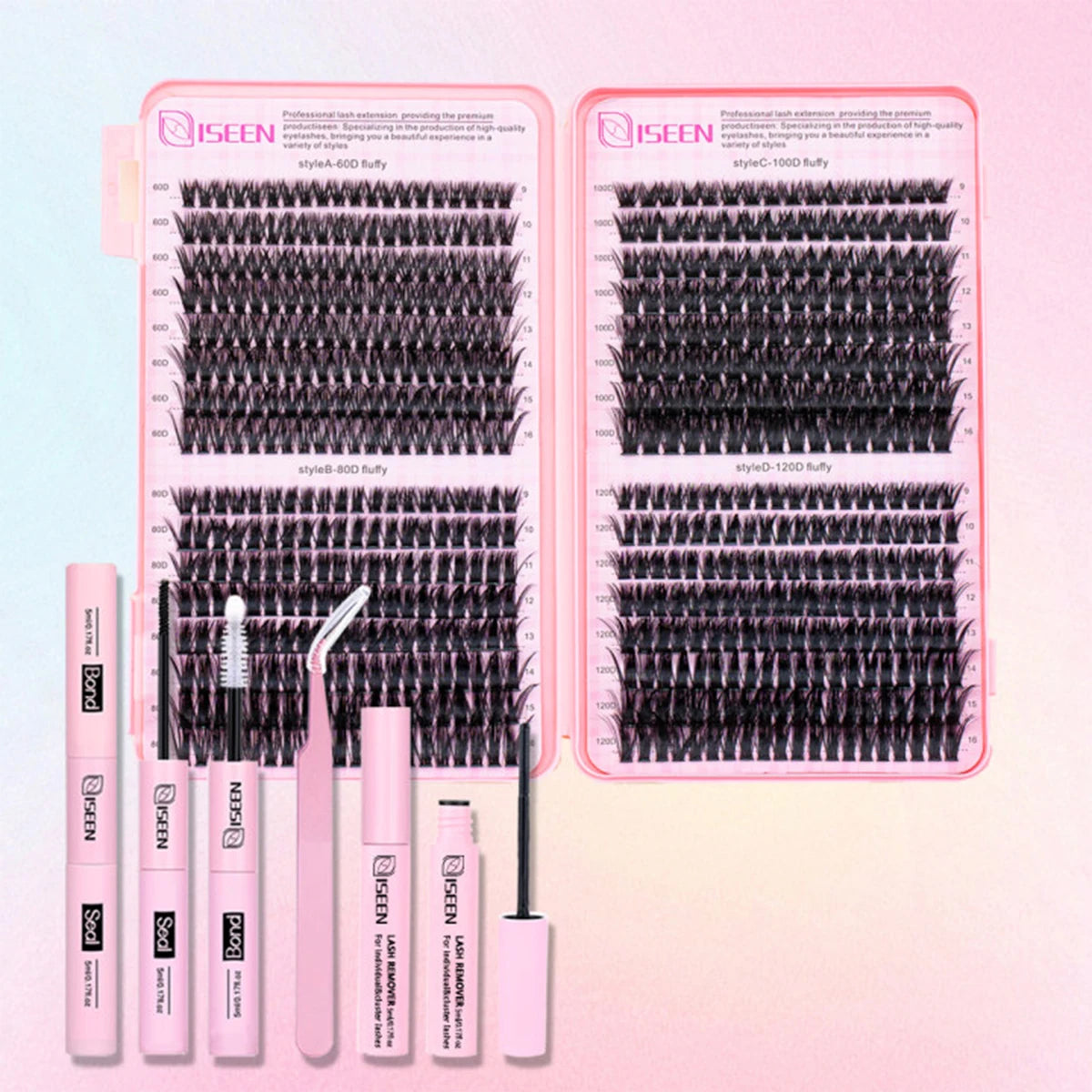 Lashe Cluster C Curl Mix 3D Wispy DIY Eyelash Extension
