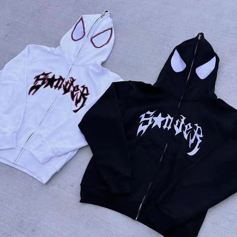Spider Streetwear Oversized Hoodie