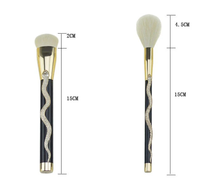 Snake Makeup Brush kit 10pc
