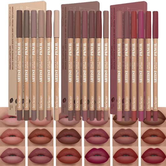 6pcs Lip Liner Pencil Set