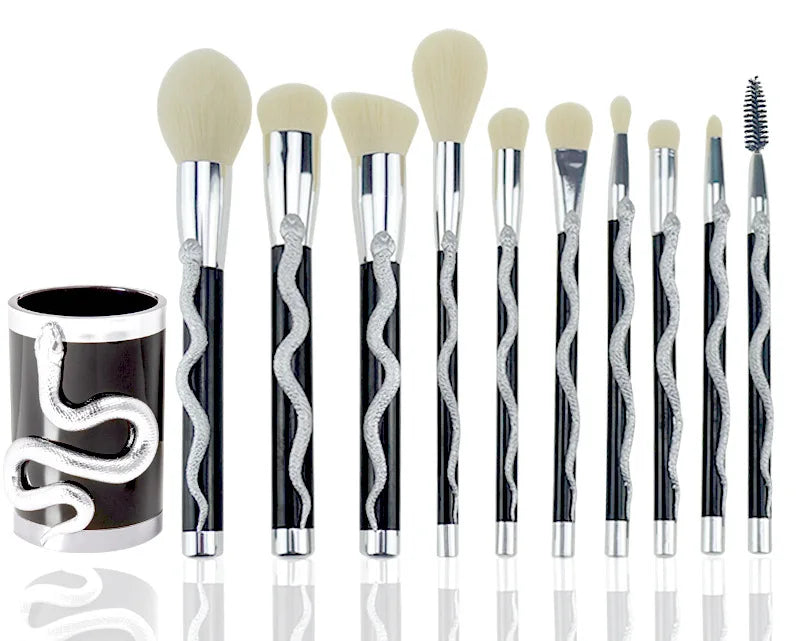 Snake Makeup Brush kit 10pc