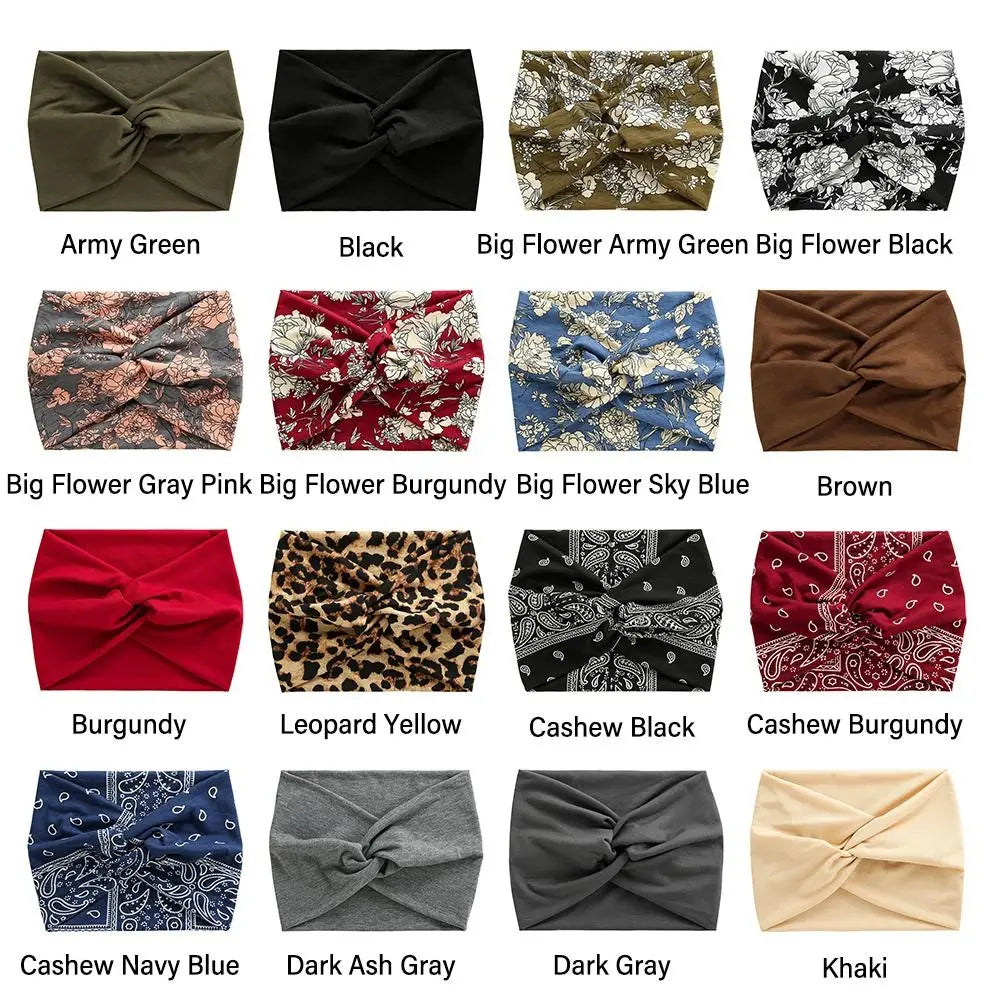 Twisted Extra Large Thick Wide Headbands Turban