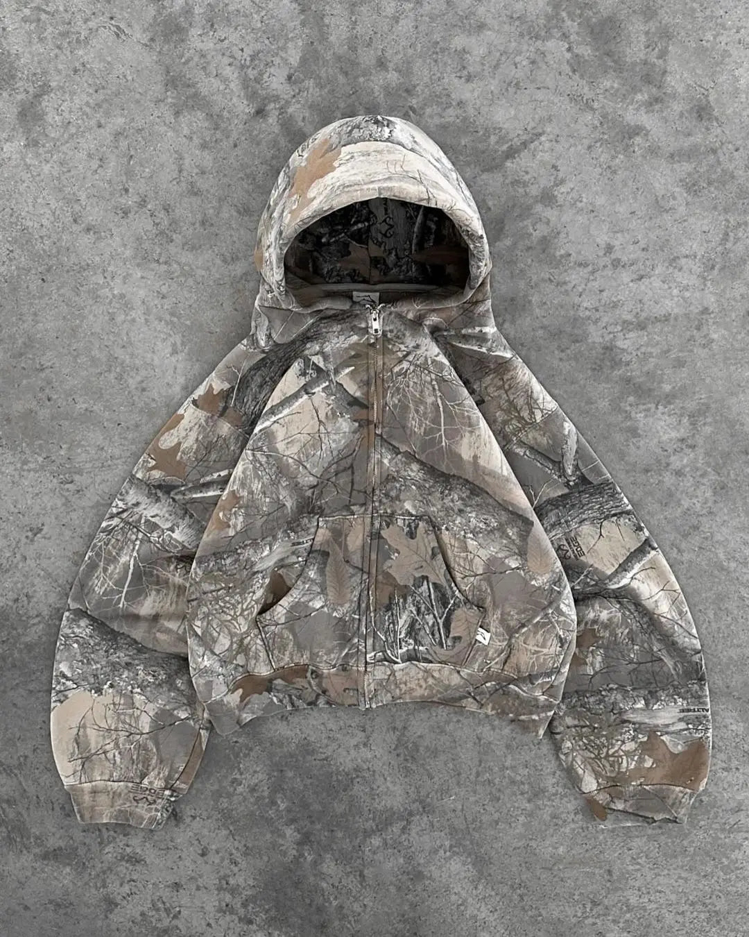 Streetwear Camouflage Two-piece Set Hoodie Y2K Pullover Loose Sweatpants Casual Wide Leg Pant