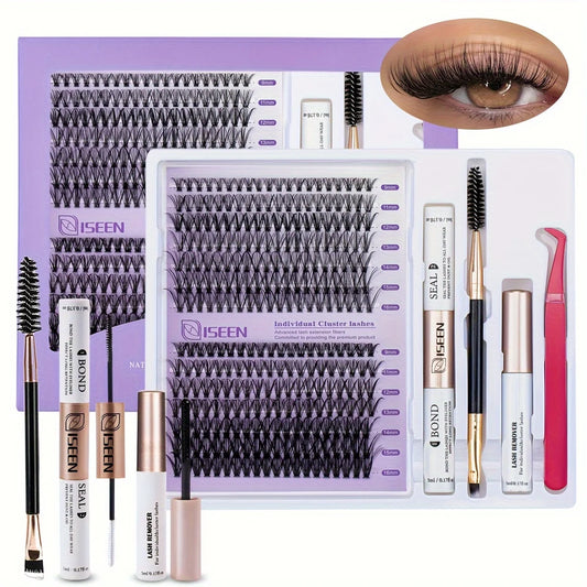 DIY Lash Extension Clusters with Bond&Seal Remover Tweezers Lash Brush eye Makeup tool