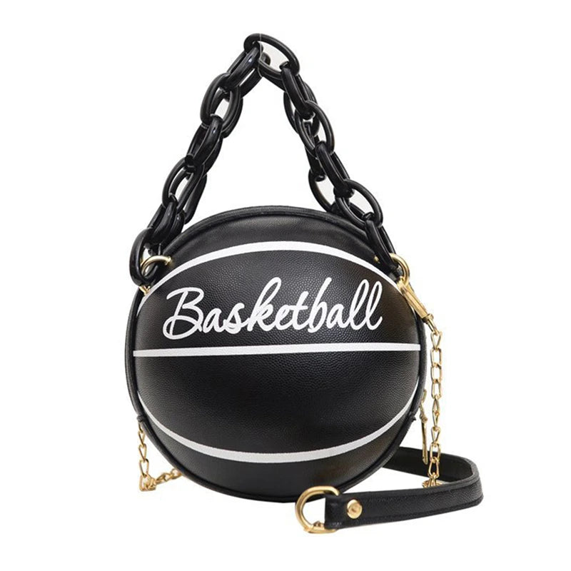 Ball Handbag Round Basketball Shape
